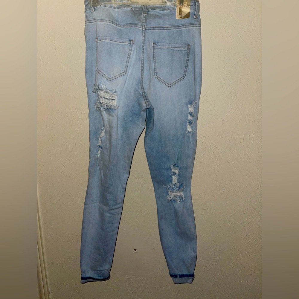 Distressed jeans